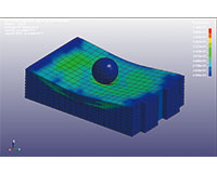 Simulation of a Li-ion battery crash abuse case