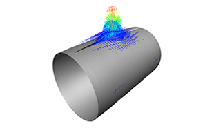 Energy field: Development of fractures through cracks on gas pipes