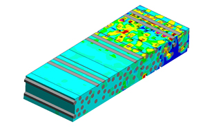Internal structure simulation for UD composites