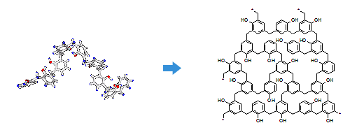 Cross-linking reaction model of phenolic resins