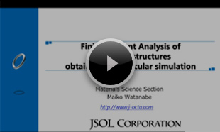 Finite element analysis of mesoscale structures obtained by molecular simulation