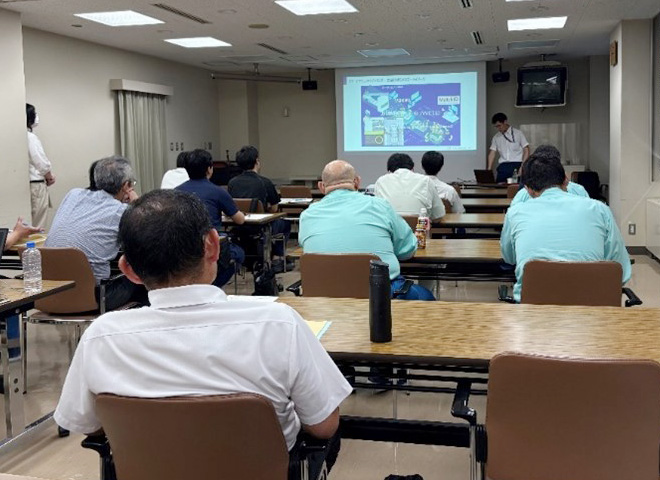 石川県次世代産業育成講座・新技術セミナー 「溶接シミュレーションと工場デジタルツインが実現する工程設計」の様子