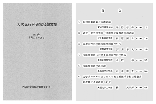 写真-1&emsp;Matrix構造解析法や有限要素法と同時進行の大次元行列問題