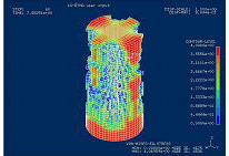 [図1]&nbsp;24回目での突然破壊（LS-DYNA)